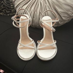Strapped heeled sandals
